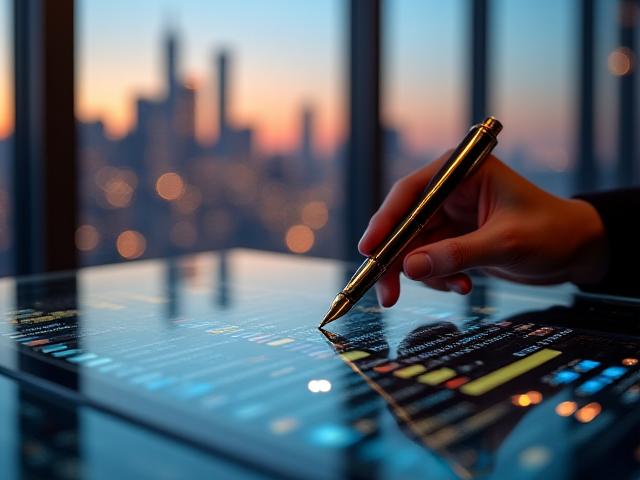 Professional strategist analyzing high-level systemic risk charts